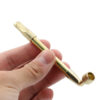 Vintage Brass-Plated Metal Tobacco Pipe – Extendable Classic Smoking Pipe for Loose Tobacco and Cigarettes (2pcs) - 图片 2