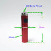 Longmada K14 510 thread battery for wax .oil (1pc)(RED) - 图片 4