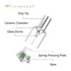 Longmada Mr Bald Ⅱ Dry Herb Vaporizor kit with Trunk Battery 1 KIT - 图片 4