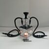 High-End LED Cube Acrylic Hookah with Double Hose – Premium Shisha for Bars and Lounges - 图片 2
