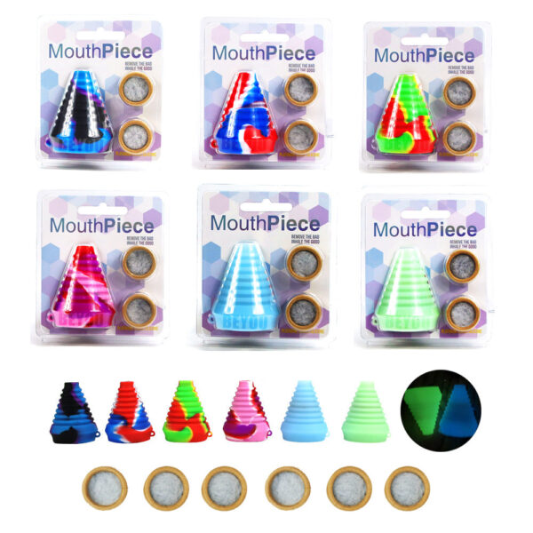 Cigarette holder Filter pipe set mouthpiece three-layer activated carbon silicone filter (200pcs)