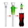 Portable New Glass Hookah Pipe – Cola Bottle Design with Three-Way Assembly (1pcs) - 图片 5