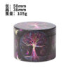 Longmada 50mm 4-layer zinc alloy multi-color metal grinder UV color printed all-inclusive grindercreative design (1pc) - 图片 4
